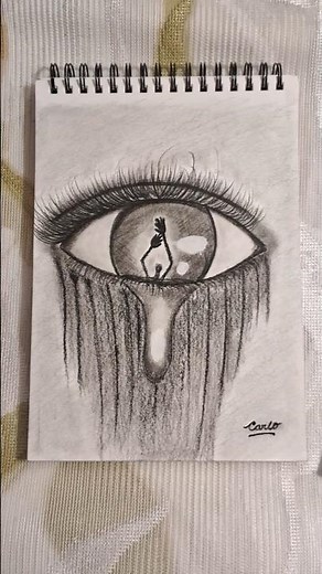 creepy eye drawing 👁️ #art #drawing #sketch #pencildrawing