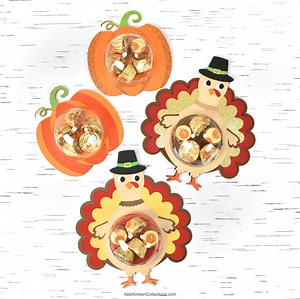 Pumpkin Candy Holders: Thanksgiving Candy Holder Templates