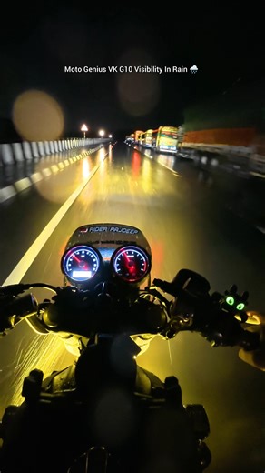 Moto Genius VK G10 Fog Lights Visibility In Rain🔥 GT 650 New Fog Lights✅️ #motogenius