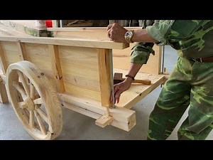 Useful Items In 19th Century Agriculture // Old Wooden Wagon Cart With Wooden Wheels