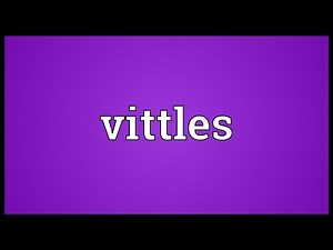 Vittles Meaning