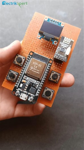 Wireless Transmitter Receiver using NRF24L01 🔥 No Wires! #elctronics #shorts