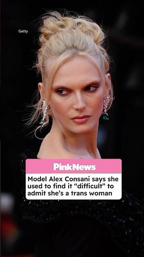 Alex Consani Says She Used To Find It “Difficult” To Admit She's A Trans Woman #shorts