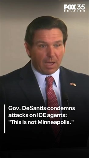 Florida Gov. Ron DeSantis condemned recent incidents between ICE agents, law enforcement, and protesters. “You have a right to criticize government policy, you can go out there and protest within respected zones. But the idea that you’re going to assault one of our troopers is unacceptable and you’re gonna face consequences.” | FOX 35 Orlando