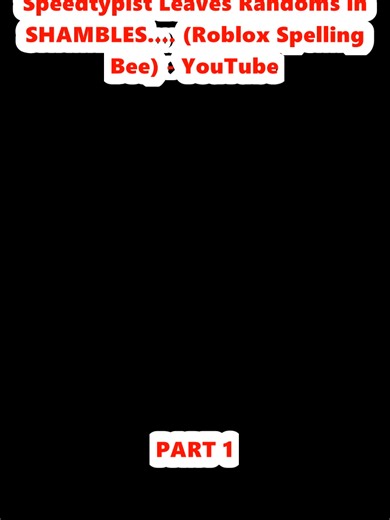 Roblox Spelling Bee: Speed Typing Challenge