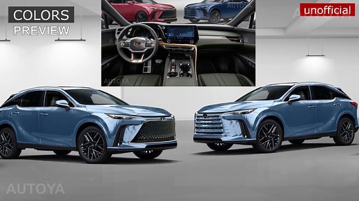 2025 or 2026 Lexus RX Gets Virtually Refreshed and Digitally Shown From All Angles