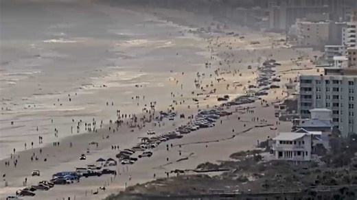 LIVE BEACH CAM: Spring break at New Smyrna Beach