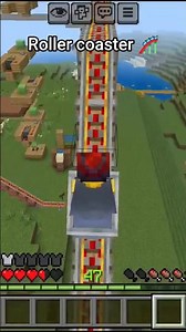 minecraft rollercoaster ride 🎢#minecraft #shorts #shortsfeed #viral #trending #trend