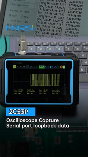 Learn how to capture serial port loopback data with precision using FNIRSI 2C53P. Ideal for European electronics engineers, hobbyists, and automotive projects. Tips included for clean waveform capture using proper grounding, DC voltage, and trigger adjustment. 📊 Features: 2CH, 50MHz, 19999 Counts, 250MS/s, 3-in-1 Oscilloscope 🎉 FNIRSI 2025 Black Friday Sale is LIVE! 👉【https://fnirsi.top/44giAeb】 The biggest deals of the year are here — massive discounts, automatic extra savings, and a 100% wi
