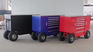 Customization Metal Rolling Pit Tool Box Cart Wagon Tire Cart With Rrawers