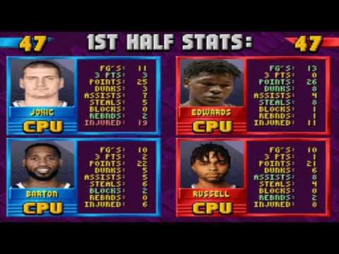 NBA JAM TE 2K22 (SNES): Denver Nuggets vs Minnesota Timberwolves