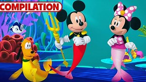 Mickey and Friends Play Mermaids | Mickey Mouse Funhouse | Compilation | @disneyjr