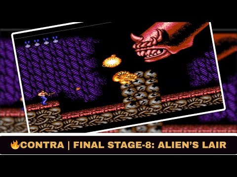 Contra Game Final Stage 8 – Alien's Lair Gameplay | Classic NES Contra Walkthrough | IT WALA