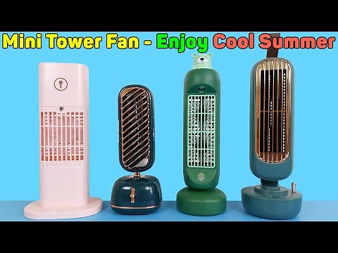 Mini Tower Fan - Humidifier Desktop Fan, Oscillating And Enjoy The Cool Summer | Unboxing & Review