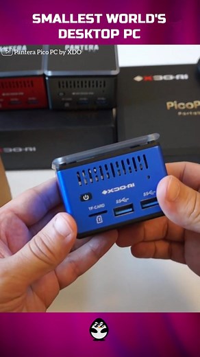 THE SMALLEST DESKTOP PC #pc #smallest #compact #foru #realpenguin #realpenguinofficial