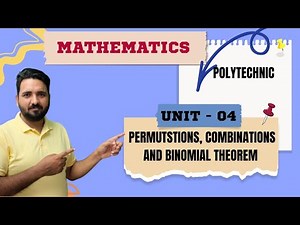 #42 Mathematics-I Polytechnic 1st Semester Permutations, Combinations and Binomial Theorem #jec