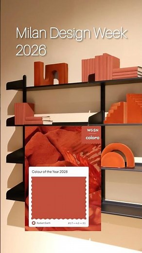 WGSN x Coloro - Color of the year 2028 „Radiant Earth“ - inspirations Milan Design Week 2026