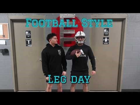 Bodybuilder tries football Leg day