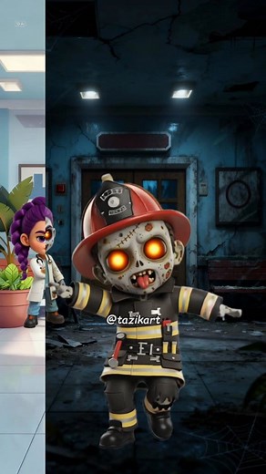 Zombie Rumi vs Jinu Zombie Dance Battle 💃🧟‍♀️ #cartoon #shorts #comedy #dance #funny | TazikArt