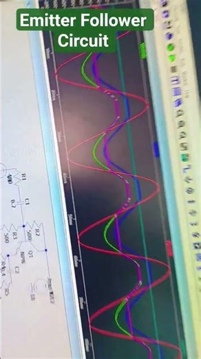 Emitter Follower circuit in LTspice Software. #online