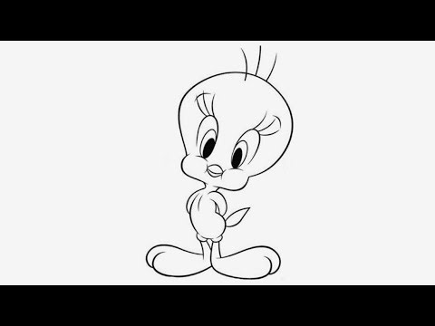 Tweety Bird | Disney Tweety Cutie Drawing ,Painting & Coloring For Kids and Toddlers_ Kids Art