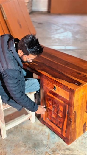 Nature's wood on Instagram: "Where design meets comfort ✨ A handcrafted computer table & chair set made for focus, comfort, and long hours of work.. . . . . . . #HandcraftedFurniture #WoodenTable #StudyTable #OfficeChair #PremiumFurniture #WorkFromHome #FurnitureDesign #NatureInspired"