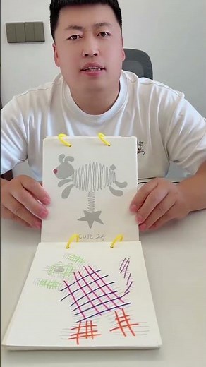 She Drew It WRONG! 😂✏️ Can You Follow the Lines? #funny #gift #comedy #viral