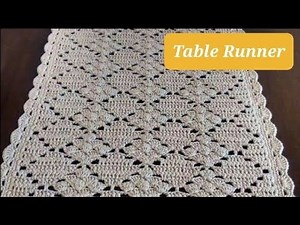 crochet table runner | easiest table cover pattern | table runner tutorial #tablerunner