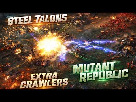 Command & Conquer 3 Alien Prophecies 2v3 Steel Talons, Mutant Republic, and extra Crawlers