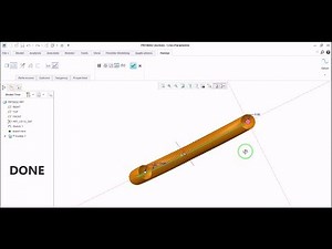 CREO Tutorial Flexible rubber hose - Tz