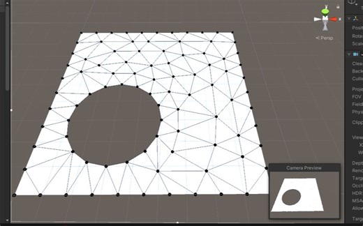 有限元网格生成之推进波前法unity