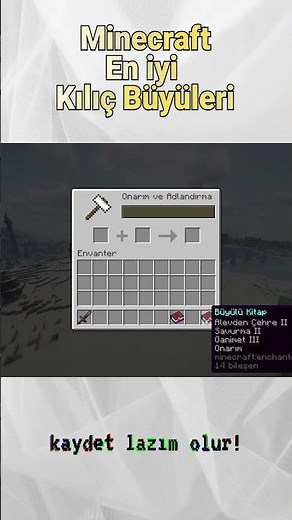 minecraft en iyi kılıç büyüleri #minecraft ‪@arestegah‬