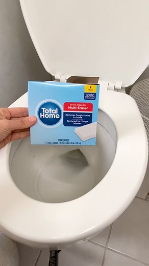 Magic Eraser to get off old toilet bowl stains? #magiceraser #cleaningmotivation #bathroomcleaning #doesitwork | Sara L | Facebook
