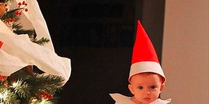 Dad turns baby into Elf on the Shelf, and it’s absolutely adorable