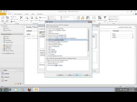 How to Set Out of Office in Outlook 2010 without the Exchange Server