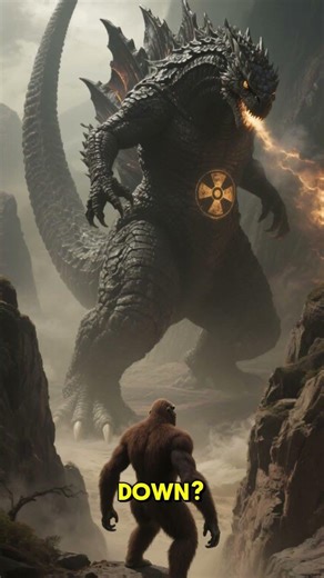 Bigfoot vs Godzilla crossover Epic Fantasy #bigfoot #godzilla