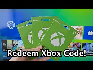 Xbox (Series X, S, One) How to Redeem Gift Card Code!