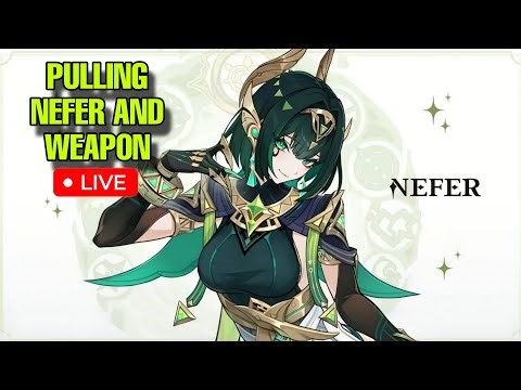 GENSHIN IMPACT PULLING ON NEFER AND HER WEAPON AND EXPLORATION