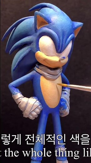 Create Sonic with clay / Sonic Boom /소닉붐 소닉 만들기 with Clay