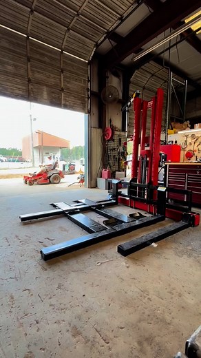 When we tell you this lawn mower lift has been a game changer… we mean it! This new gadget not only helps us be more efficient, but saves our backs as well! Win-win! 🏆 | Madison Rentals