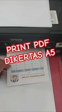 cara print pdf dikertas a5 #shorts