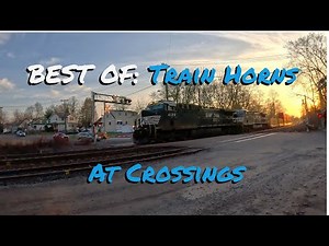 Insanely Loud Train Horns! 🚂 CSX & Norfolk Southern Crossing Action