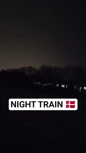 Cold Danish Night Train 🌙 | Scandinavian Mood #Shorts