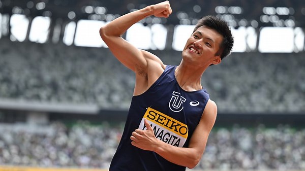 Japan's Yanagita wins men's 100m in front of home crowd