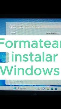 Como FORMATEAR e INSTALAR Windows 11 en PC o LAPTOP con USB 2023 #windows11 #formatear #instalación