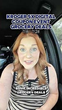 New 5X Digital Coupon Event deals to save money on groceries at Kroger! #kroger #couponing #deals