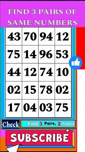 Keep Your Brain Sharp: Try This Number Matching Game!
