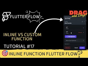 Inline vs Custom Function | inline function flutter flow | function in flutter #function#flutterflow