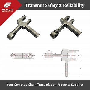 [Hot Item] Drop Forging Industrial Cast Steel Conveyor Chain Link for Sewage Treatment Equipment