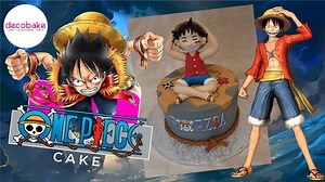 This is an all edible one piece cake or luffy cake with custom name...
